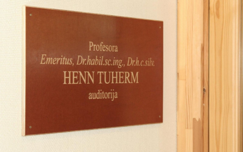 Profesora H.Tuherma auditorijas atklāšana